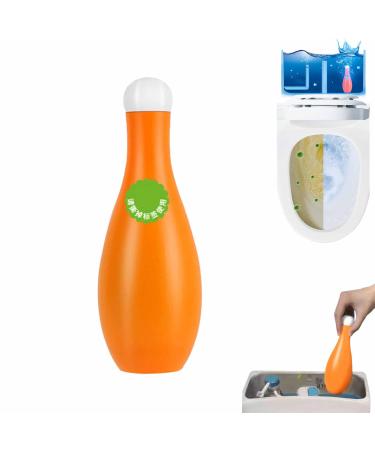 Bowling Blue Bubble Toilet Bowl Cleaner Automatic Long-Lasting Toilet Bowl Cleaner in Bottle Toilet Cleaner for Cistern Prevents Limescale Toilet Fresheners Deodorizing & Descaling (1PCS)