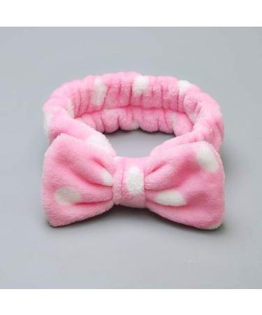 PULABO Polka Dot Bow Knot Wash Face Headband | Soft Makeup Hairband | High Quality & Safe for Skincare - Buy Online on GoSupps.com