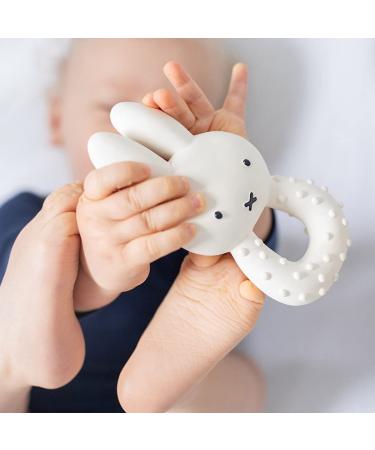 Miffy Baby Teething Ring | 100% Natural Rubber Teething Toy for Soothing Sore Gums | Perfect for Babies 0+ - Buy Online on GoSupps.com
