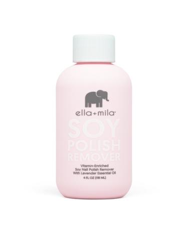 ella+mila"Soy Nail Polish Remover" | Non Acetone & Alcohol Free | With Lavender Essential Oil | Best For Natural Fingernail | Contains Vitamins A, C, E