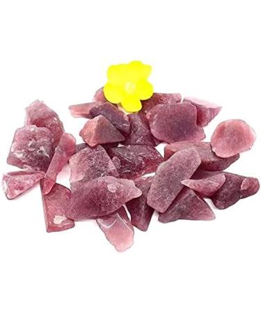 300g Natural raw Polished Strawberry Quartz Crystal Stones - Buy Online on GoSupps.com