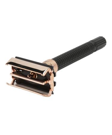 Metal Safety Razor Replacement Handle - Long Reusable Double-Sided Shaving Handle for Men & Women - Sleek Black Design - Buy Online on GoSupps.com