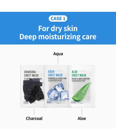 EUNYUL Purity Sheet Mask Variety Pack 40 Count (8 Types x 5 Sheets) Hydrating & Nourishing Korean Face Masks with Aloe Charcoal Collagen Lemon Pomegranate Pearl Blueberry Aqua 1 Count (Pack of 40) - Buy Online on GoSupps.com