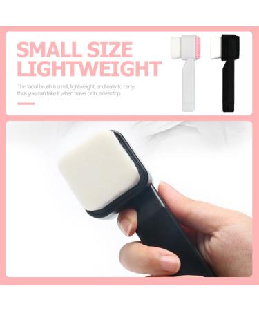 FRCOLOR 2pcs Square Silicone Facial Cleansing Brush - Deep Cleaning Scrubber for Pores & Face Manual Household Tool - Buy Online on GoSupps.com