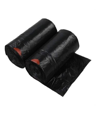 DynkoNA 1.5 Gallon Small Garbage Bags Black Trash Bags With Handles 110 Bags/2 Rolls