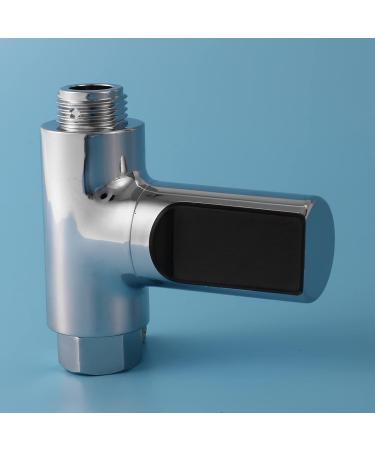 TBKoly LED Display Shower Thermometer - Self-Generating Electricity, Water Flow, Silver - Buy Online on GoSupps.com