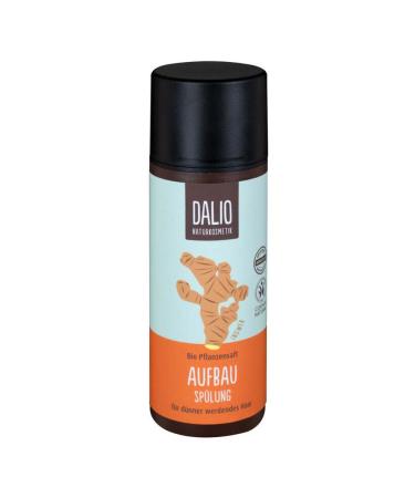DALIO Buildup rinse 1 x 150 ml bottle for thinning hair with organic ginger plant juice certified vegan natural cosmetics