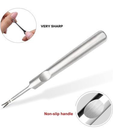 Stainless Steel Cuticle Remover & Cutter Set for Manicure Pedicure - Anti-slip Nails Cleaner & Trimmer - Buy Online on GoSupps.com