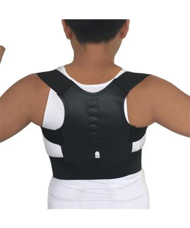 Back Support Back Brace Lumbar Support Posture Corrector Orthopedic Corset Back Waist Support with Shoulder Brace Spinal Back Support Belt(Black Large) Large Black - Buy Online on GoSupps.com