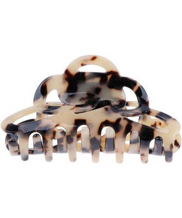 F Fityle Women's Vintage Hair Gripper Clip - Acrylic Hair Claw Stylish Leopard Design for Effortless Elegance - Buy Online on GoSupps.com