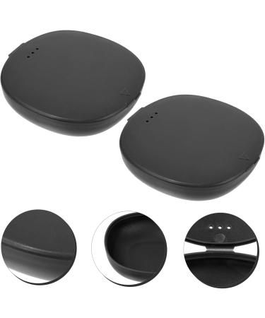 AMOSFUN 2 Series Silicone Menstrual Cup Container - Portable Cleaner & Storage Holder - Black 1 Pack - Buy Online on GoSupps.com