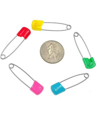 Kinteshun Baby Safety Pins 50pcs 1.6 inches Assorted Candy Colors - Secure Clips for Diapers, Bibs, and More! - Buy Online on GoSupps.com