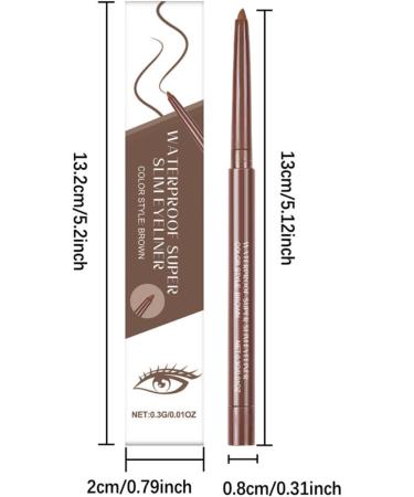 WJnflQN Gel Eye Liner Erase Resistant Gel Kajal for Women and Girls for Daily Makeup Routine for Events Brows at Home on the Go Ladies Brown - Buy Online on GoSupps.com