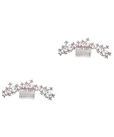 minkissy Accessories Rhinestone Alloy Hair Comb hairpin Wedding Headpiece for Bride Bridal Hair Comb Bride Hair Comb rhinestone hair accessories Bride Wedding Hair Comb flowers Flowers