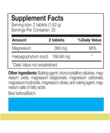 Ana Maria Lajusticia Total Magnesium 5 with Harpago 70 Tablets - Reduce Fatigue & Improve Nervous System - Gluten-Free & Vegan - 70 Tablets - Buy Online on GoSupps.com