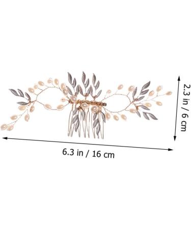 minkissy Piece Beads bridesmaid wedding hair accessories comb blush Mesh makeup bride hair accessories for bride headgear wedding hair clips for brides pearl set plate - Buy Online on GoSupps.com