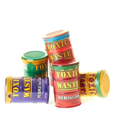 Toxic Waste Candy 5-Pack 210g | Sour Sweets in Assorted Flavours - Imported from USA - Buy Online on GoSupps.com