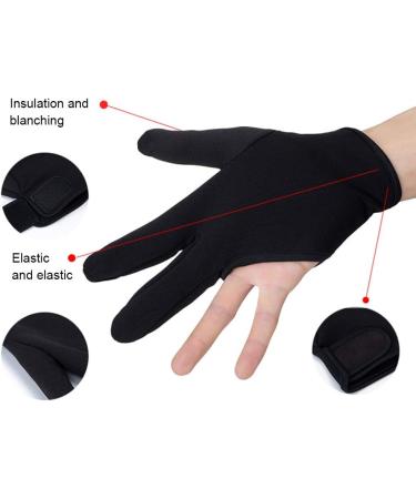 FILFEEL 3 Fingers Hairdressing Glove Heat Resistant Protective Finger Glove Hair Salon Styling Tools for Hair Styling Curling Perming Curling Wand(Black) - Buy Online on GoSupps.com