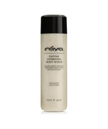 RAYA Enzyme Hydrating Body Scrub 8 oz Orange Vanilla Scent (S-104) | Gentle and Exfoliating Body Scrub | Made with Seaweed Jojoba Beads and Fruit Enzymes