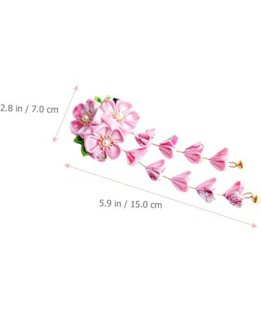 minkissy Japanese Hair Accessories Floral Hair Pins Vintage Kimono Flower Hair Clip Kimono Hair Accessories Kanzashi Hair Ornament Pink Hair Clips Kimono Flower Hairpins Manual Orchid Cloth - Buy Online on GoSupps.com