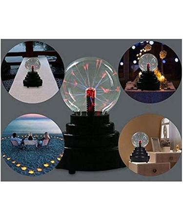 Plasma Ball Static Magic Ball Touch Sound Lightning Sensitive Electric Globe Static Light USB or Battery Powered Perfect for Bedroom Office Bar Gift - Buy Online on GoSupps.com