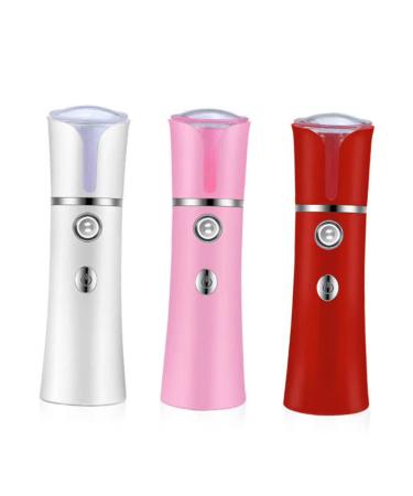 NOLITOY Skin Care Humidifier 1pc Nano Cold Usb Humidifier Handheld Charging White Hydrator Spray Face Evaporator Mini Humidifier 14.1x4cm