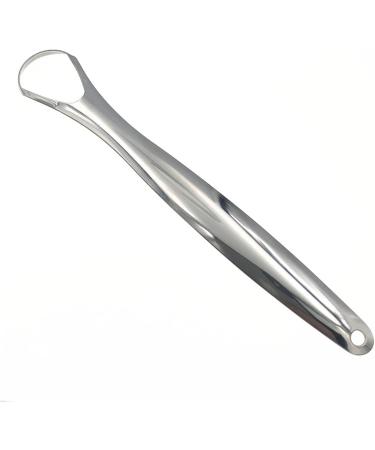 WANGCL Tongue Cleaner Set - 3 Pieces Stainless Steel Tongue Cleaning Tools for Optimal Oral Hygiene - Professional Silver Tongue Scraper - Buy Online on GoSupps.com