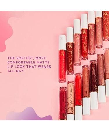 Flower Beauty Miracle Matte Liquid Lip Color in Fig Frenzy - Bold & Creaseless Matte Lipstick for All-Day Comfort & High Impact Color - Buy Online on GoSupps.com