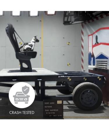 Ezydog Safety Crockery Dog Harness - Crash Tested Car Seat Belt for Dogs | Best Medium Black Dog Harness for Safe Travel - Buy Online on GoSupps.com