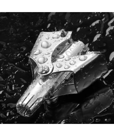 ASEANAO Premium Manual Nose Hair Trimmer - Waterproof Painless Stainless Steel Nose Clippers for Men & Women 6 Teeth V Blade Battery-Free with Travel Box & Clean Brush - Buy Online on GoSupps.com