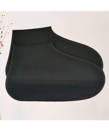 Healifty Silicone Shoe Covers - Disposable Rain Boots for Men - Black (Size S) - Buy Online on GoSupps.com