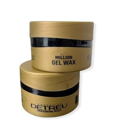 Detreu Million Gel Wax Gold 2 x 150 ml Hairwax Hairwax Gelwax Stylingwax Strong hold and long -lasting natural shine Rose 150 ml (2 pack)