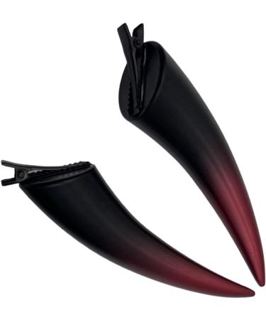 2pcs Halloweens Devil Horn Ear Hair Clip Hairpin Women Hair Barrettes Cosplays Hair Accessories For Party Costume Props Red - Buy Online on GoSupps.com