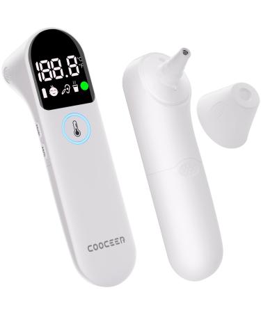 Ear Forehead Thermometer for Adults and Kids: COOCEER Touchless Temperature Measurement - Fast Easy and Accurate Digital Fever Thermometers for Family  Baby  Infants  Toddler  Children
