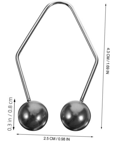 2 Pairs Dimple Trainer Face Trainer Dimple Maker Dimple Clip Facial Exerciser Face Exerciser Cheeks Clip Cheeks Balls Smile Trainer Facial Beauty Tool Alloy FRCOLOR 4.30X2.50X0.80CM Black - Buy Online on GoSupps.com