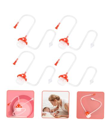 Hohopeti 4pcs Baby Nasal Aspirator Set - Manual Nose Cleaner for Newborns & Infants | Portable & Easy to Use - Buy Online on GoSupps.com