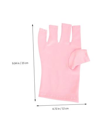 Beavorty 10 Pairs nail gloves pink gloves UV manicure gloves protective gloves UV gloves gloves UV protecting gloves manicure salon gloves polyester Miss Manicure tools protection - Buy Online on GoSupps.com