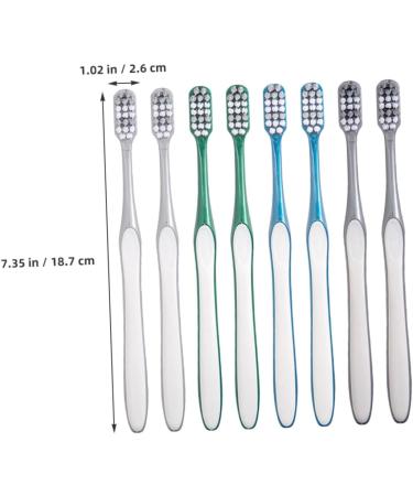 Goohochy 8-Set Hard Bristle Travel Toothbrushes for Men - Reduces Tooth Spots Perfect for Camping & Daily Use - Buy Online on GoSupps.com