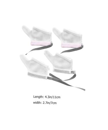 PLAFOPE 2 Pairs Anti-Eating Gloves for Kids | Thumb Protector & Hand Mittens for Nail Biting | Breathable Finger Guard | Child Nylon Gloves 11x7x0.5cm | Pink Black - Buy Online on GoSupps.com