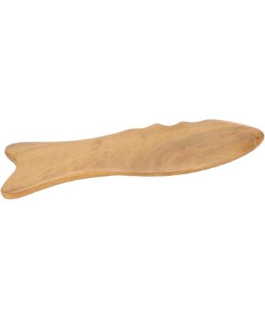 Verdant Touch Wood Gua Sha Board - Fish Form Universal Massage Tool for Face & Body | Premium Wooden Scraping Massage Device - Buy Online on GoSupps.com