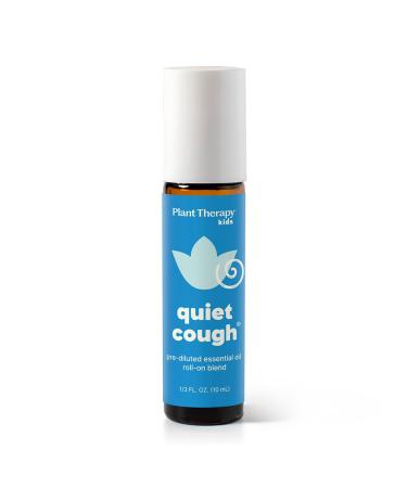 Plant Therapy Kids Quiet Cough Essential Oil Roll-on Pre-Diluted 10 mL (1/3 oz) 100% Pure Support Respiratory Health Ease Congestion