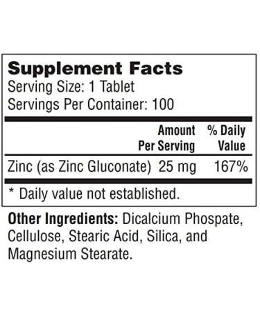 Pharmekal Zinc 25mg - 100 Mini Easy Swallow Tablets | Immune Support & Antioxidant Mineral | Gluten Free - cGMP Compliant - Made in USA - Buy Online on GoSupps.com
