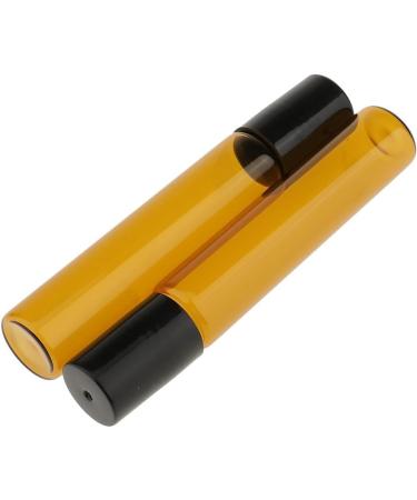 Bocotoer 10ml Empty Amber Glass Roll-on Essential Oil Bottles Pack of 6 for Aromatherapy & Perfume - Buy Online on GoSupps.com