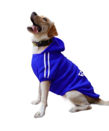 Eastlion Dog Warm Hoodies Coat Clothes Sweater Pet Puppy T-Shirt Dark Blue 4XL 4XL Dark Blue