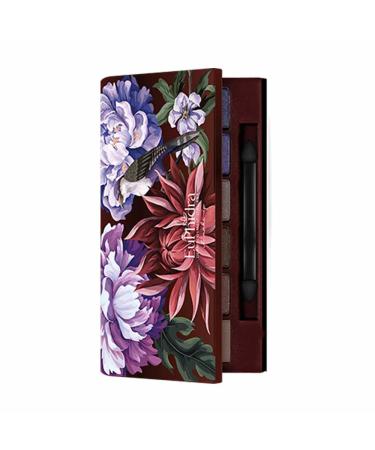 Euphidra Euphidra Winter Flowers Eye Palette 3 Matt Colours + 3 Metallic Leaf Colours