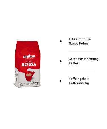 Buy Lavazza Coffee Qualita Rossa - 2 x 1000g Pack | Premium Italian Coffee | International Shipping - Buy Online on GoSupps.com