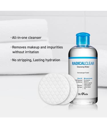 Radicalclear Cleansing Water | Korean Beauty Face Wash & Makeup Remover for All Skin Types | Dermatologist Tested - Buy Online on GoSupps.com