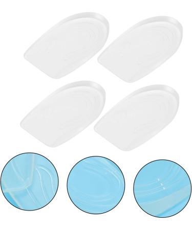4 Pairs Silicone Heightening Insoles - Massage Cushion Heel Support Pads for Increased Height & Comfort - Buy Online on GoSupps.com