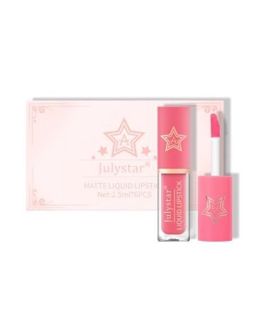 6Pcs Matte Liquid Lipstick Set - Long-Lasting Non-Stick Velvet Lip Gloss Kit for Girls & Women - Perfect Makeup Gift - Buy Online on GoSupps.com