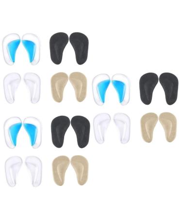FRCOLOR 12 Pairs Arch Pad Children Shoe Correcton Insoles Kids Shoe Inserts Children Arch Support Cushions Reusable Arch Inserts Feet Pads for Heels Foot Pads Men and Women High Heel Gel